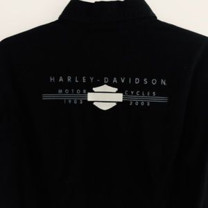 Harley Davidson Black Button Down Cotton Shirt